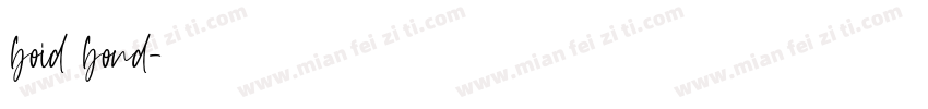 boid bond字体转换